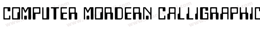 computer mordern calligraphic字体转换